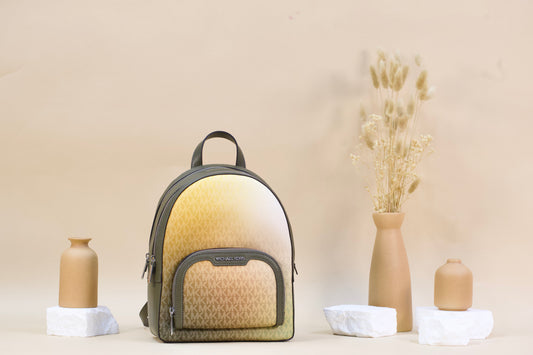 MICHAEL KORS 35F5S8TB8V JAYCEE MD ZIP PKT BACKPACK OLIVE MULTI