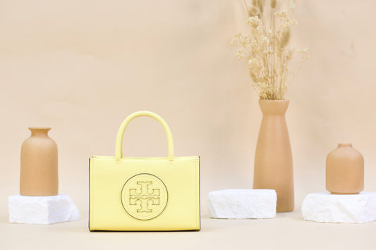 TORY BURCH 145613 ELLA BIO MINI TOTE VINTAGE LEMON