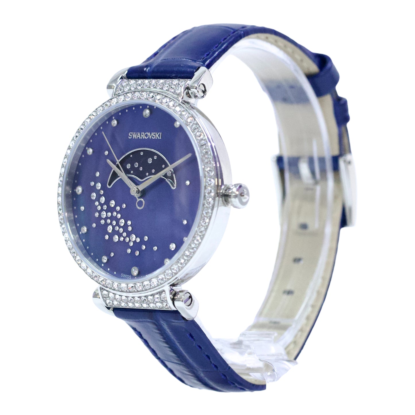 SWAROVSKI 5613320 BLUE/SILVER WATCH