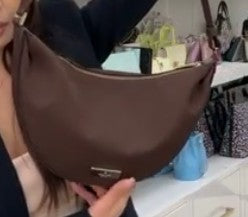 KATE SPADE CARTER NYLON- CHOCO BROWN