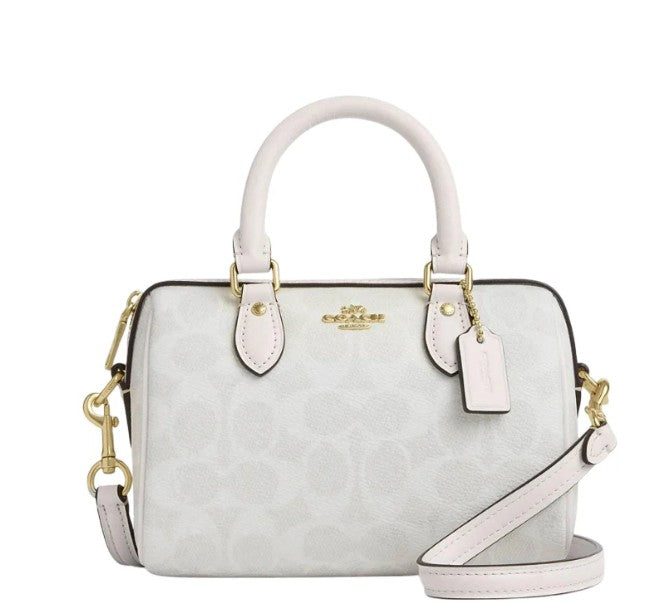 COACH CW329 MINI ROWAN CROSSBODY WHITE/CHALK