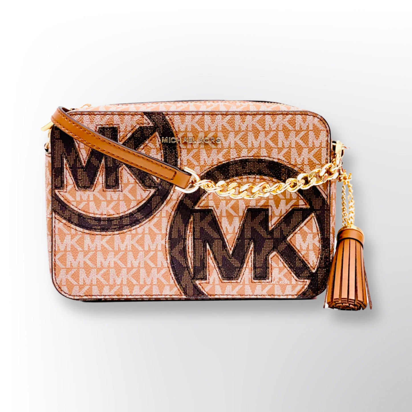 Michael Kors MK Ginny Medium Logo Crossbody Bag Lugg Multi