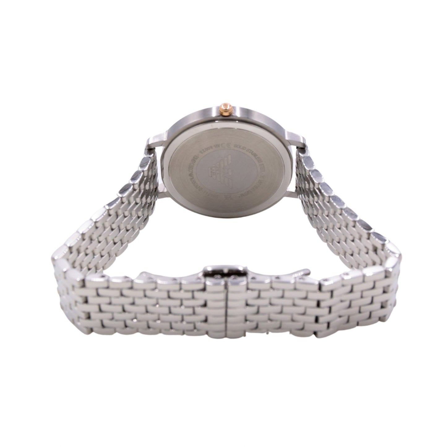 Emporio Armani Quartz Diamond White Dial Ladies Watch - AR80023 - 723763278027
