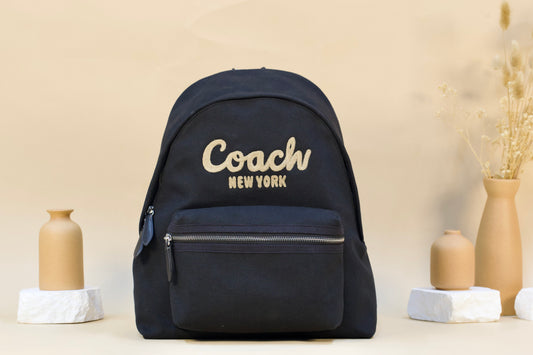 COACH CAM76 CANVAS CARGO BACKPACK BLACK