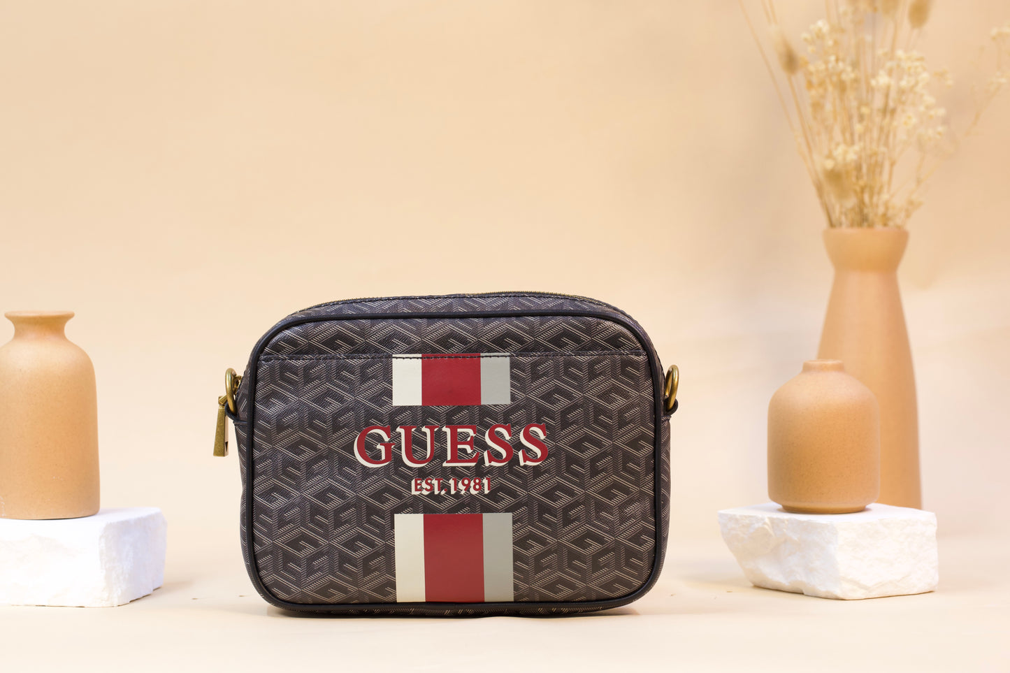 GUESS VICKKY SV699514 CROSSBODY CHARCOAL LOGO
