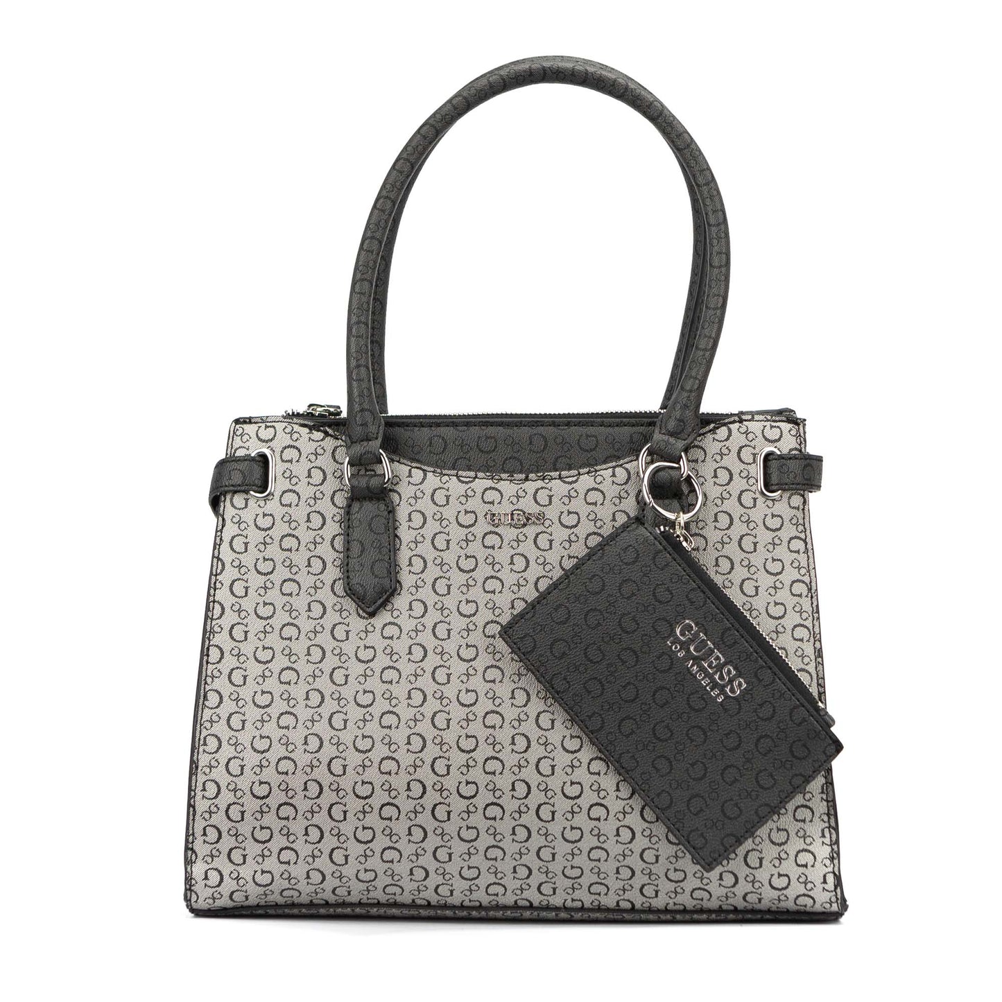 Guess Women's Satchel Bag-  Black and White