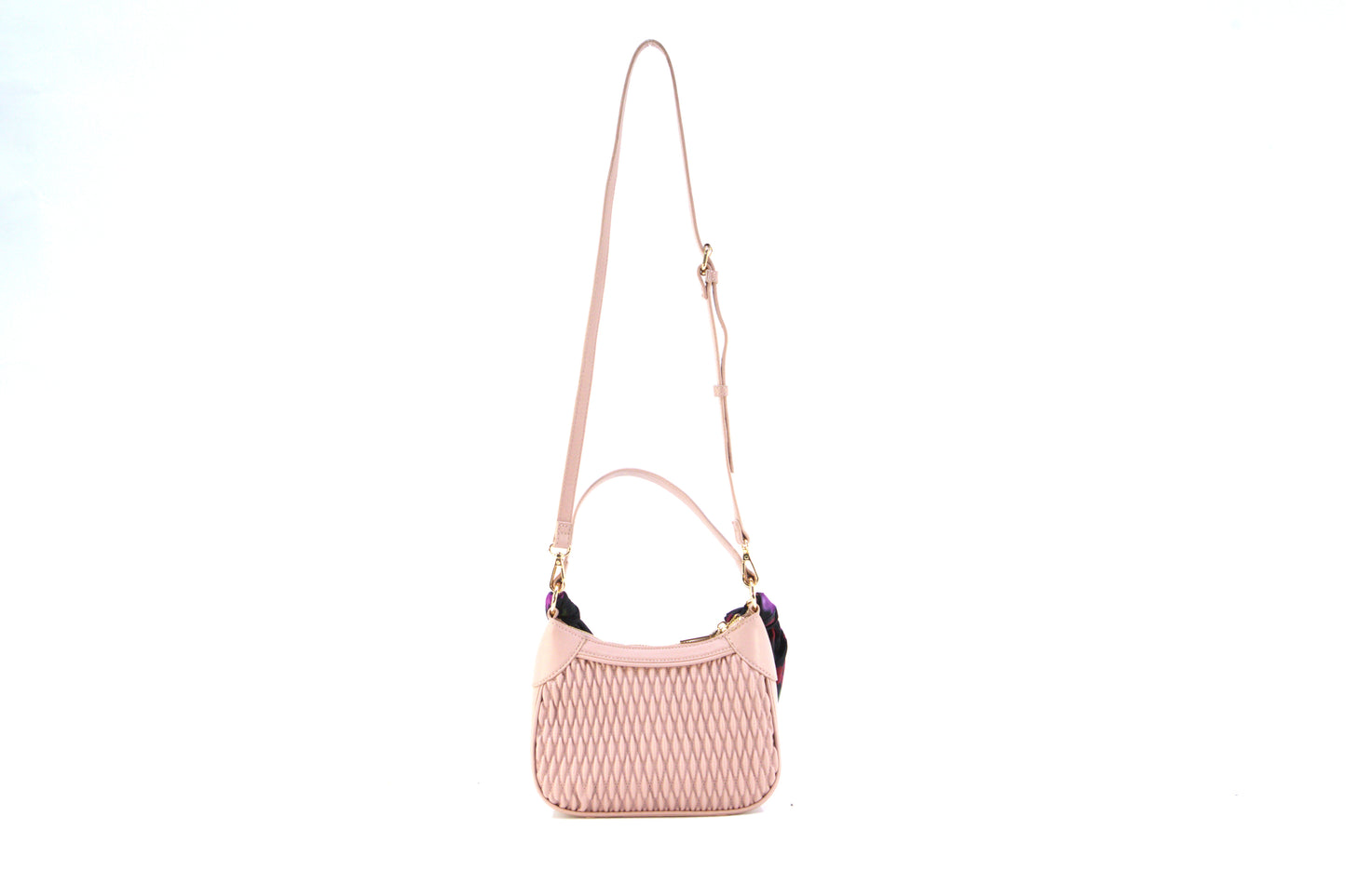 ANNE KLEIN AKH5500 RUCHED SHOULDER BAG ROSE