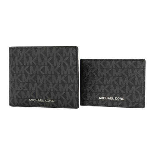 Michael Kors Men's Cooper Coated Billfold Canvas Wallet - Black