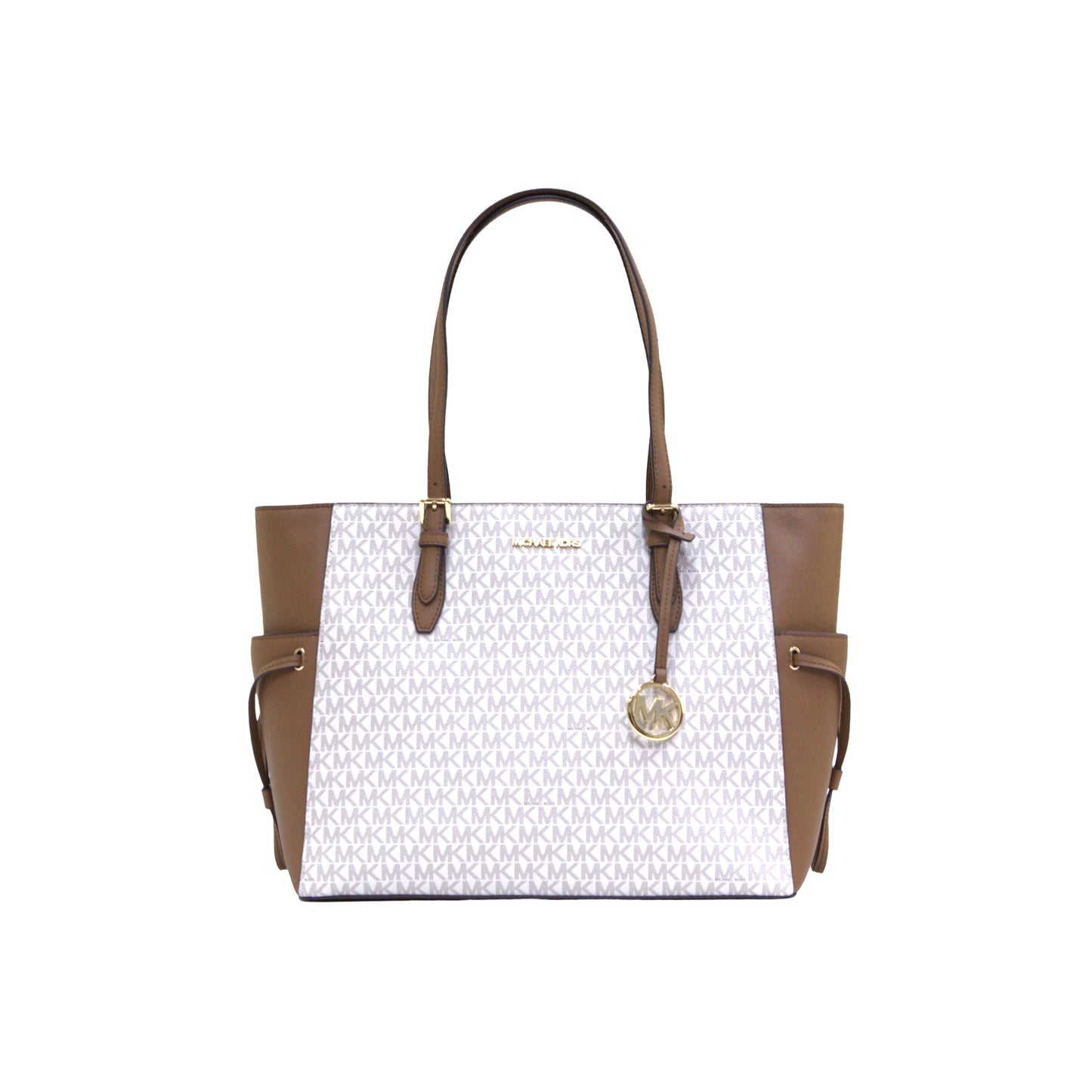 MICHAEL KORS 35S1G2GT7B GILLY LG DRWSTG TRVL TOTE VANILLA