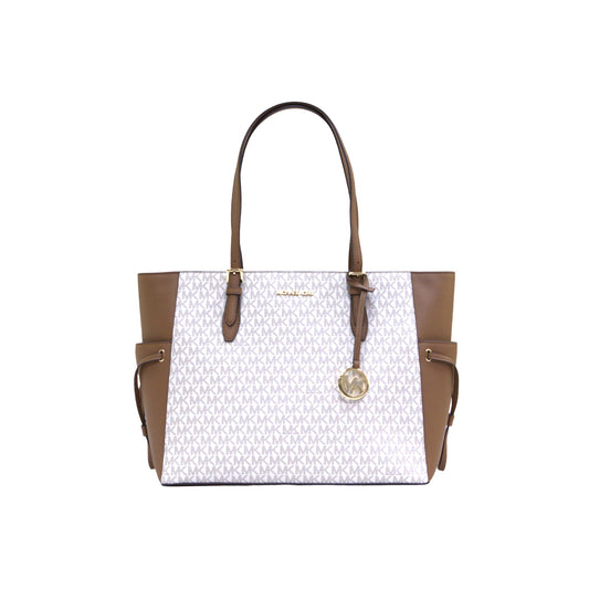 MICHAEL KORS 35S1G2GT7B GILLY LG DRWSTG TRVL TOTE VANILLA