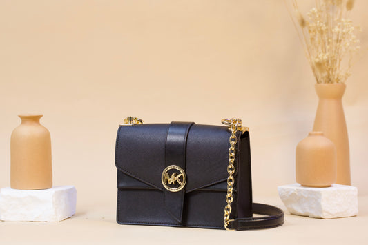 MICHAEL KORS GREENWICH 32S1GGRC0L SM CONV LEATHER BLACK