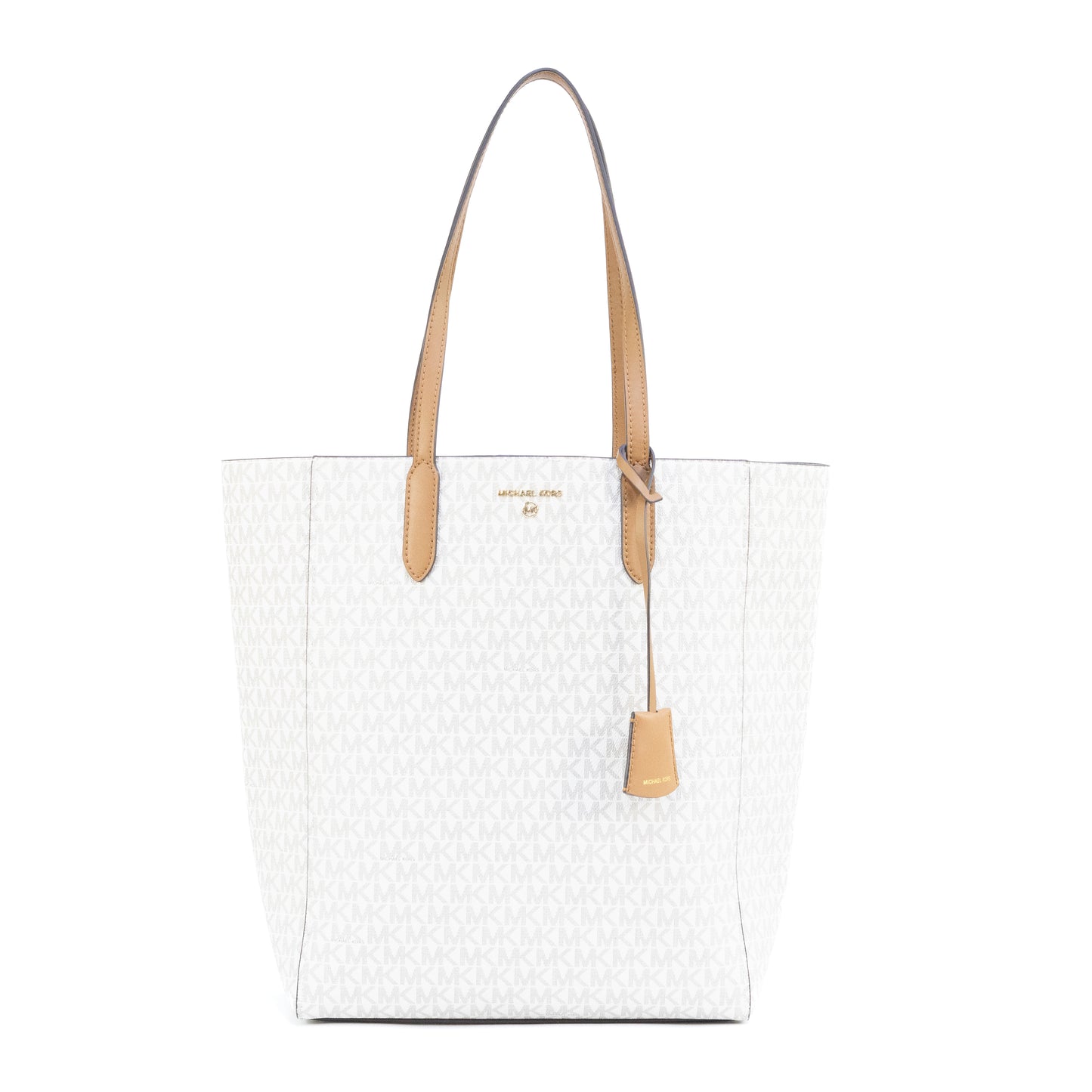 MICHAEL KORS 30T1G5ST9B SINCLAIR LG NS SHOPPER TOTE VANILLA ACORN