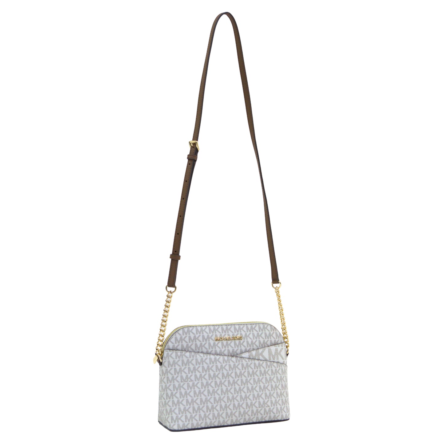 MICHAEL KORS 35F1GGTVC6B JET SET MD DOME CROSSBODY VANILLA