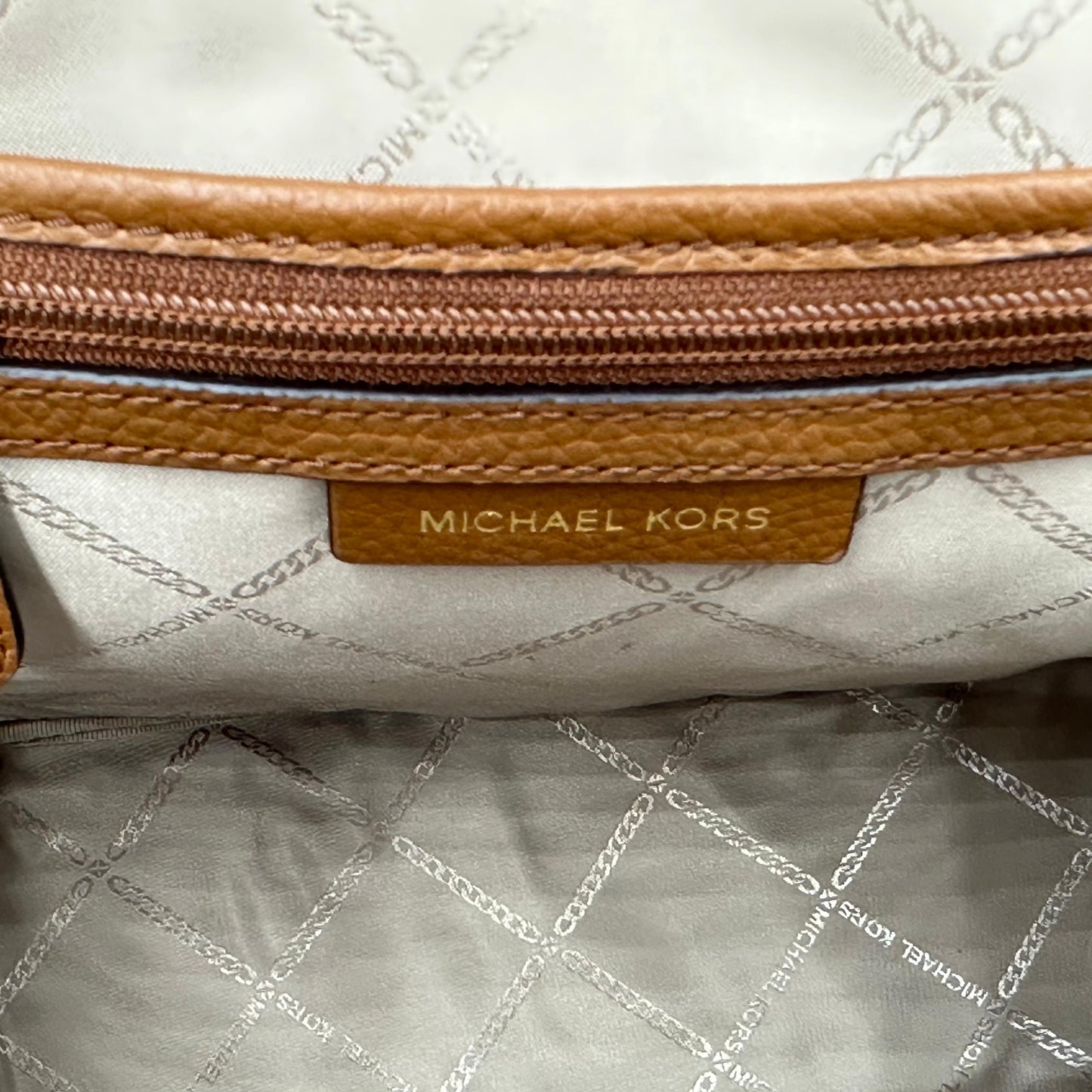 Michael Kors Erin Medium Pebbled Leather Backpack - Brown