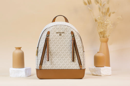 MICHAEL KORS 30H1GBNB2B BROOKLYN MD BACKPACK VANILLA ACORN