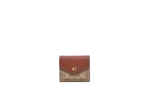 COACH C2329 CB CARD CASE SIGNATURE WYN SM WALLET TAN RUST