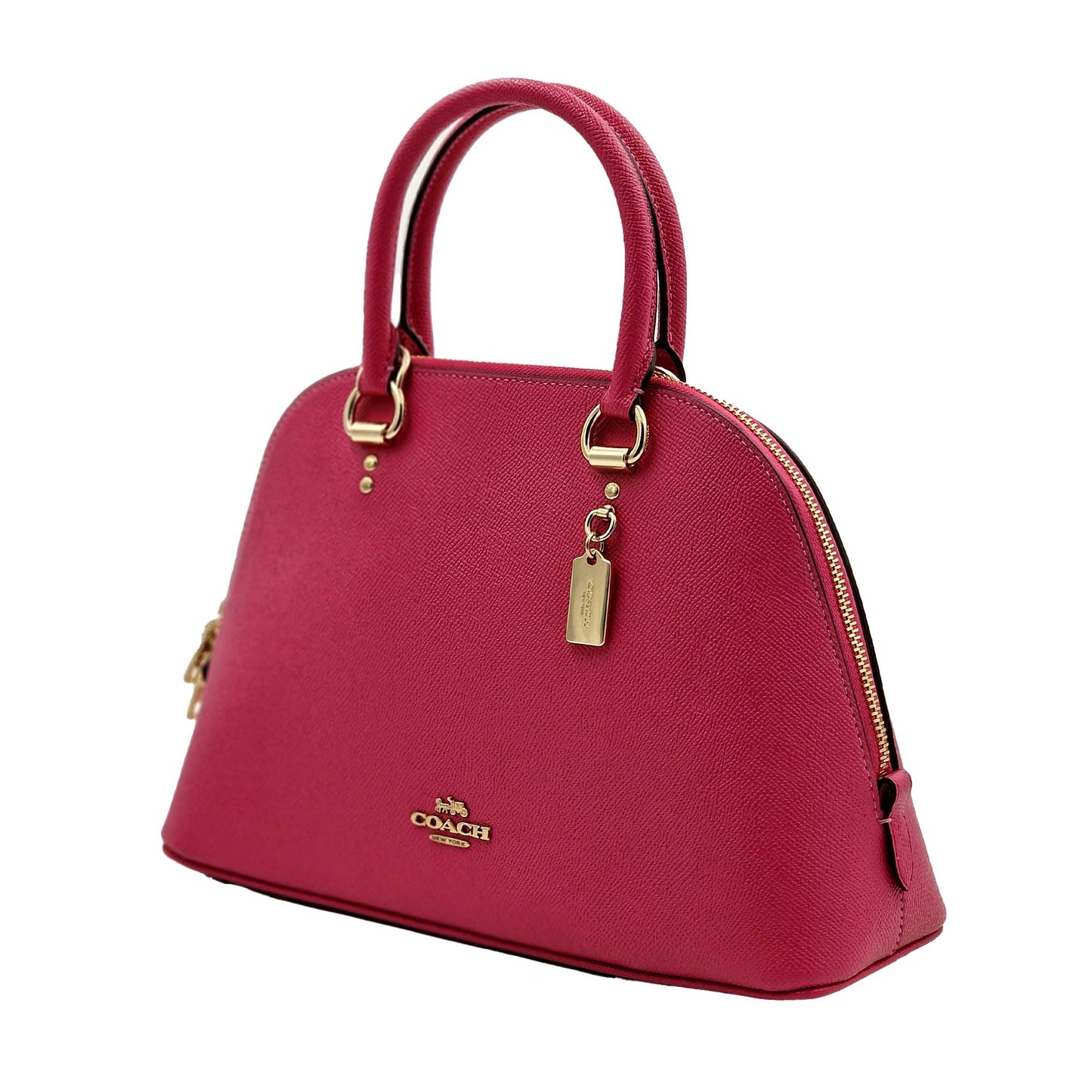 Coach Women's Katy Satchel With Signature Canvas Detail Bold - Pink