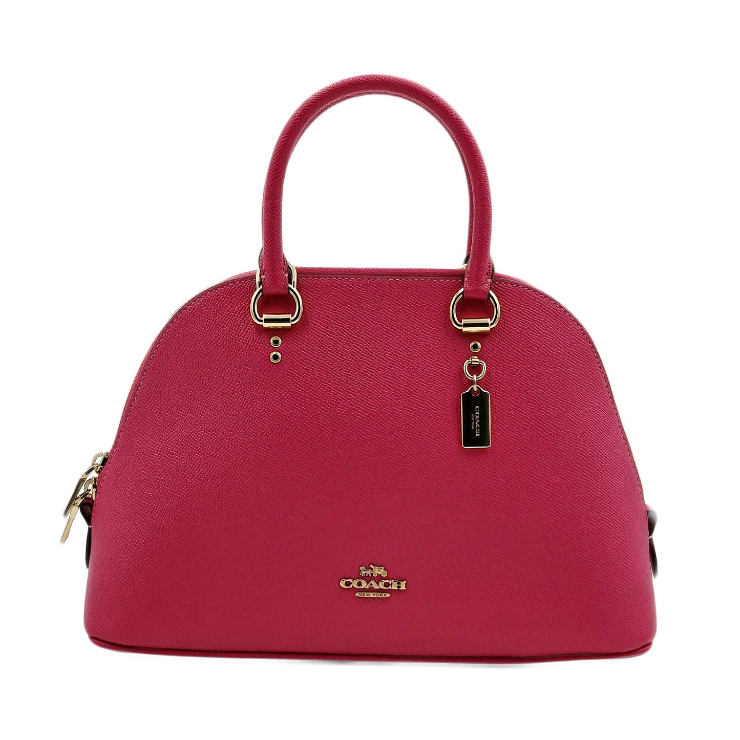 Coach Women's Katy Satchel With Signature Canvas Detail Bold - Pink