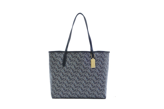 Coach City Tote With Coach Monogram Print in Black