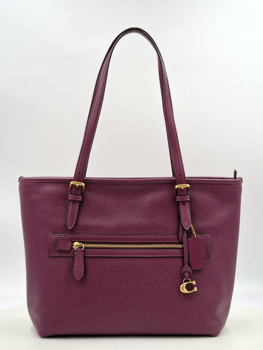 Coach Taylor Tote in Deep Plum