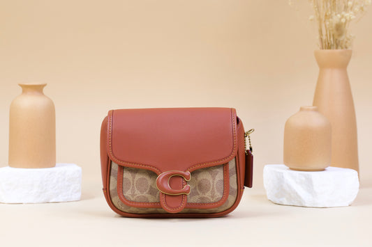 COACH CK019 CC SIG TABBY MESSENGER 19 B4/TAN RUST