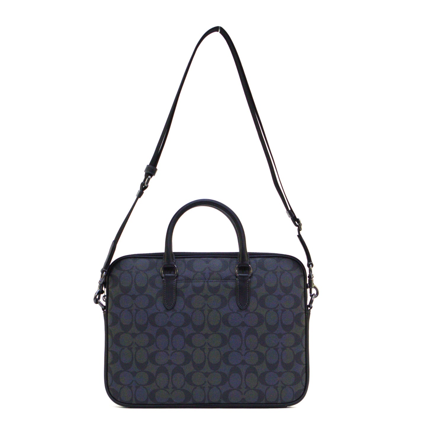 COACH CJ630 LIAM BRIEF LAPTOP BAG CHARCOAL