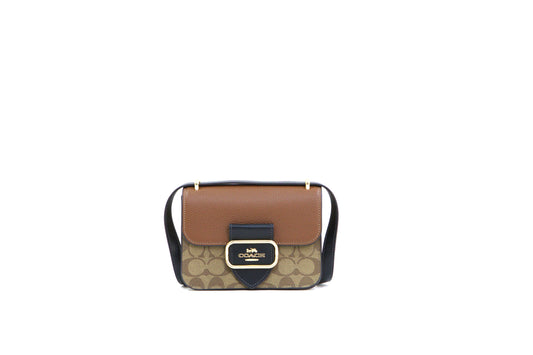 COACH CL462 SIGNATURE CLBK MORGANB SQR KHAKI MULTI
