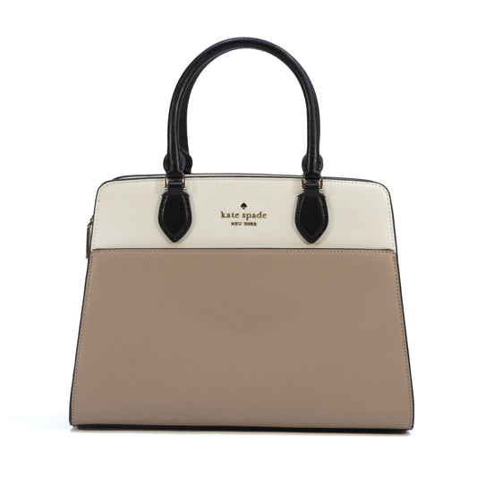 KATE SPADE KC621 MADISON COLORBLOCK SAFFIANO LEATHER TOASTED BROWN