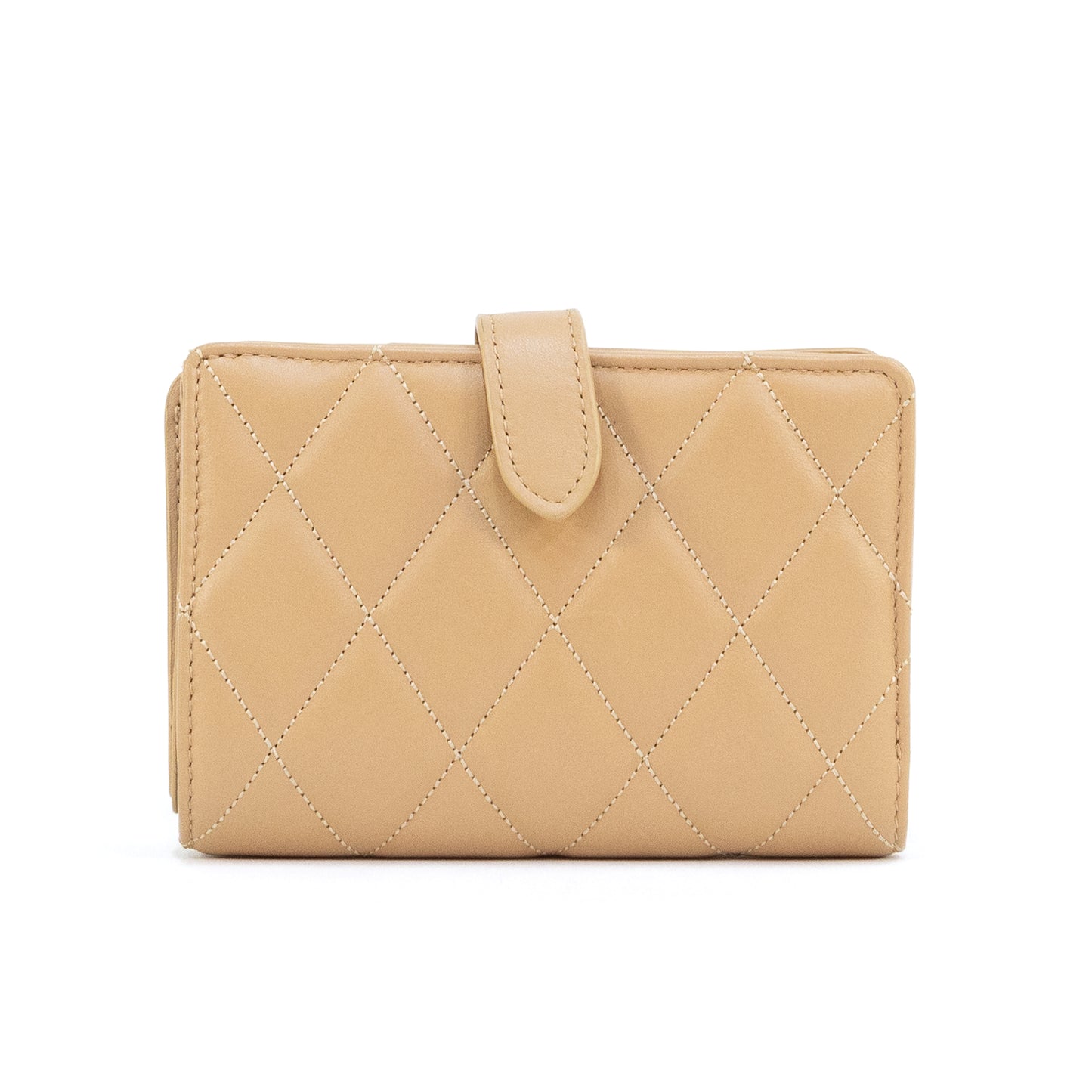 KATE SPADE MEDIUM SMOOTH QUILTED WALLET TIRAMISU