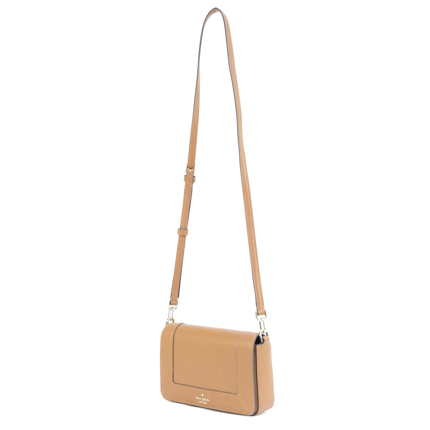 KATE SPADE KH784 LENA SMALL FLAP CROSSBODY WARM GINGER