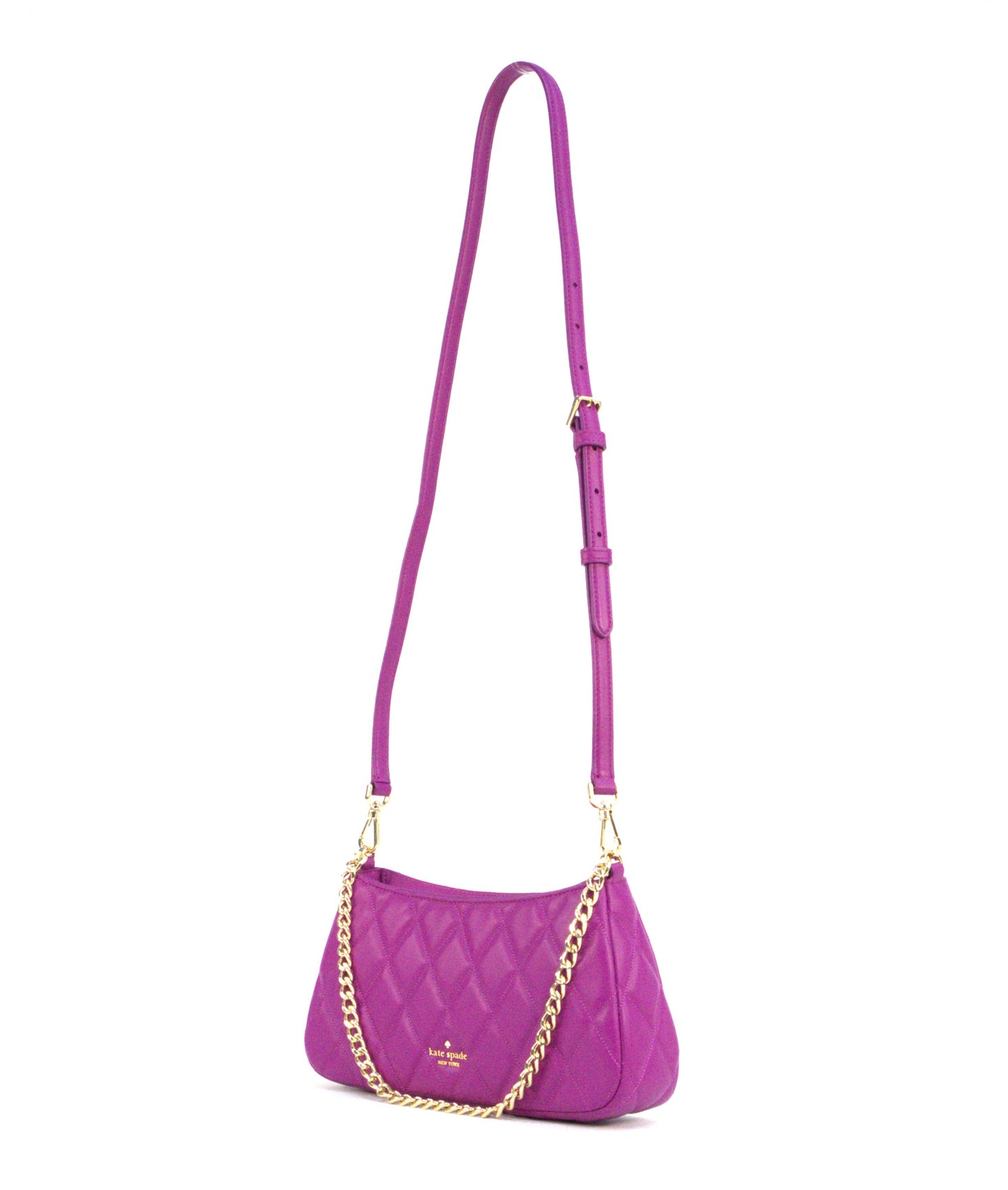 KATE SPADE KH428 CAREY CONVERTIBLE CROSSBODY BAJA ROSE PURPLE