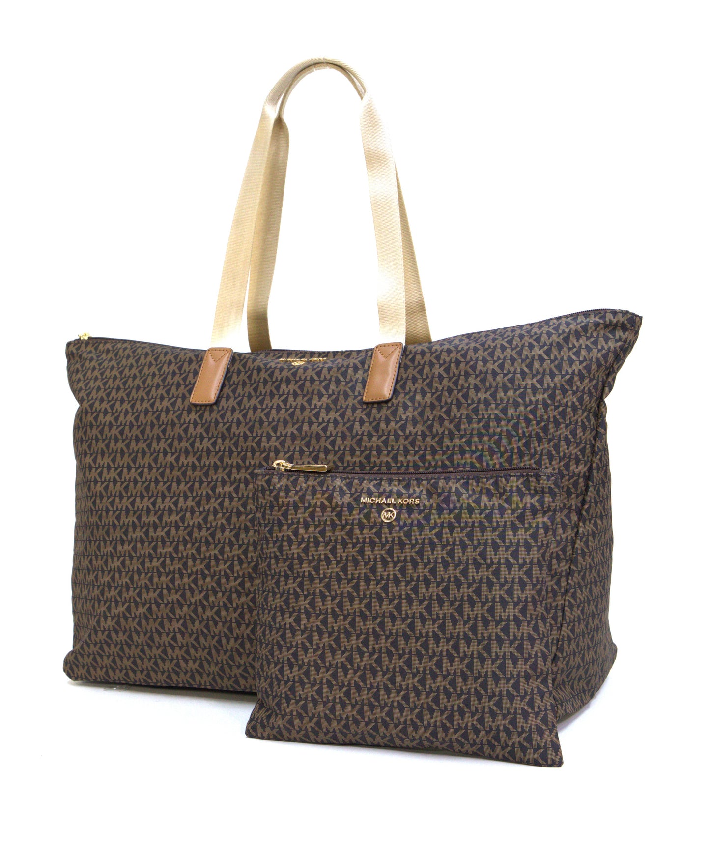 MICHAEL KORS 30F2GTVT3C JET SET TRAVEL LG PACKABLE TOTE BRN/ACORN