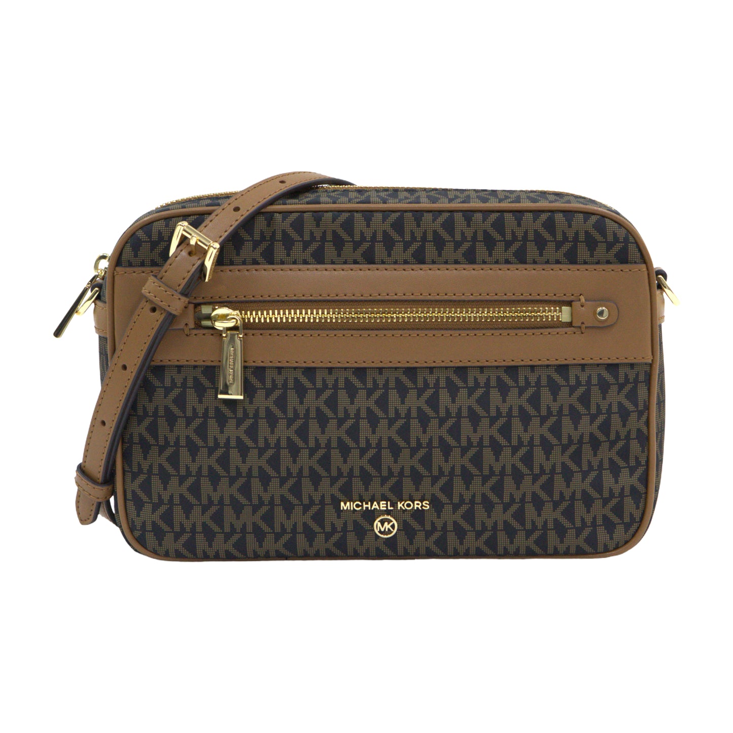 MICHAEL KORS 32F2GT9C9C JET SET CHARM LG EAST WEST CROSSBODY BROWN/ACORN