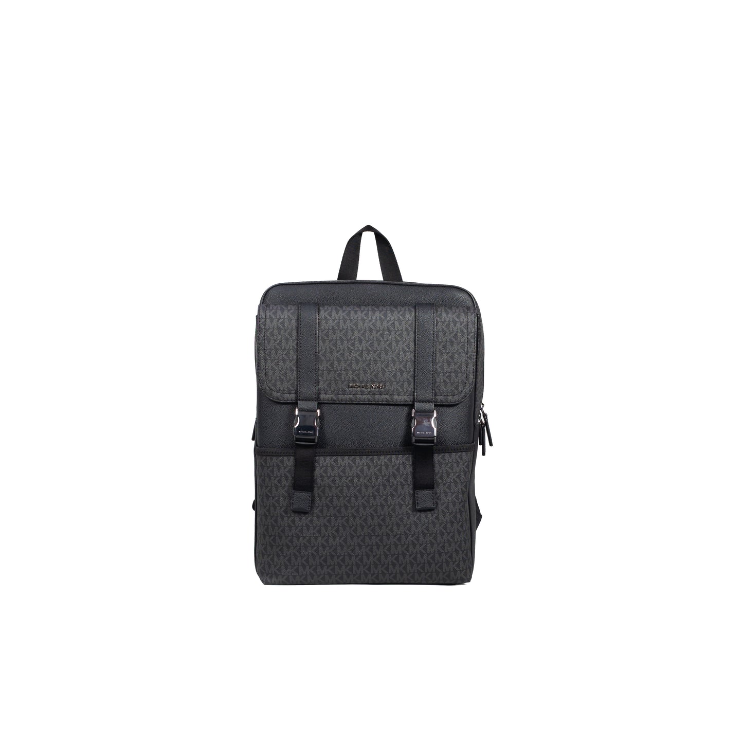 Michael Kors Cooper Large Black Signature PVC Square Sport Backpack Bookbag - 37S3LC0B6B