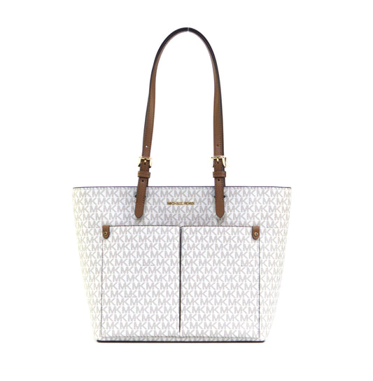 MICHAEL KORS 35F3GTVT3B MD DBL POCKET TOTE VANILLA