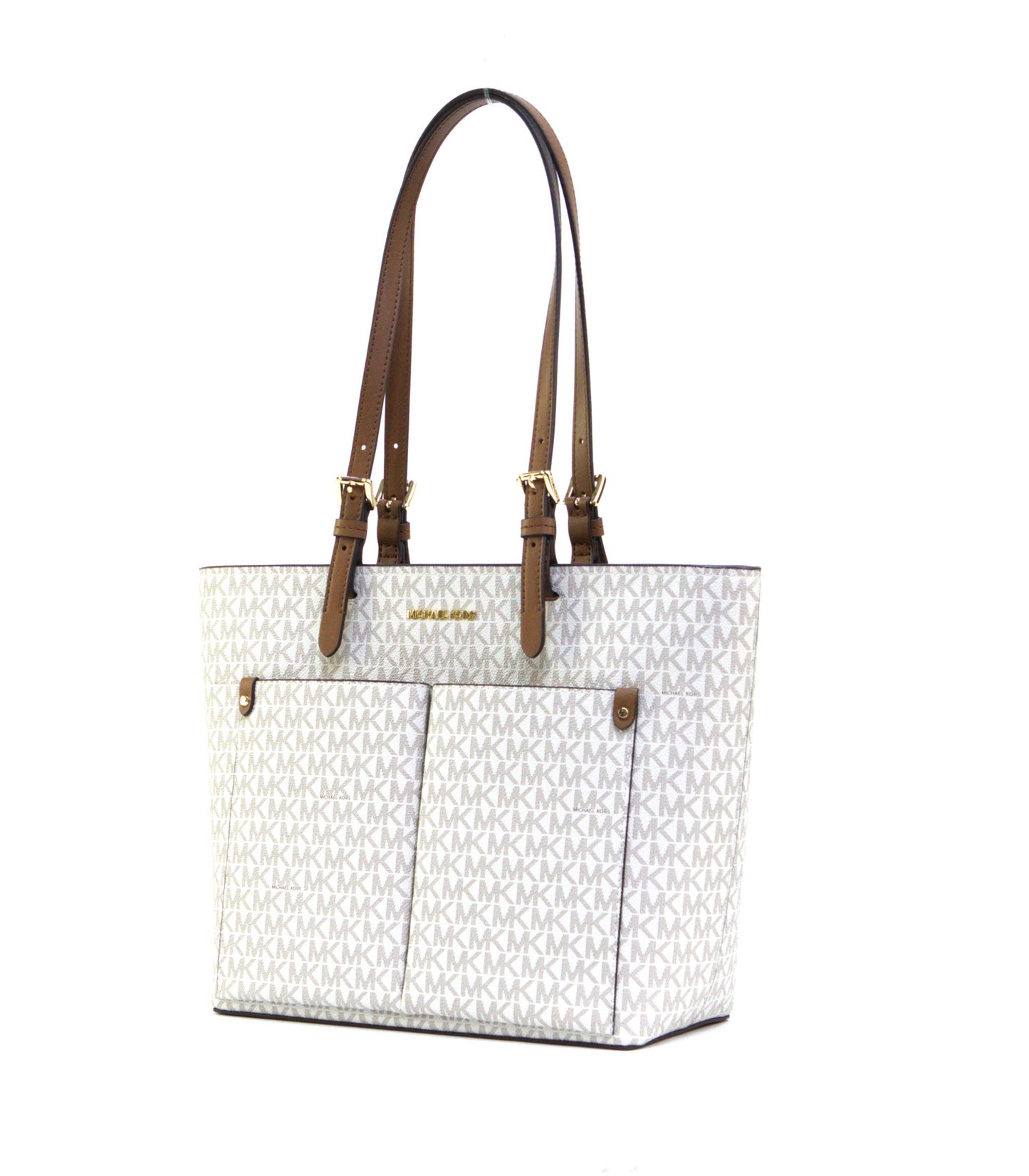 MICHAEL KORS 35F3GTVT3B MD DBL POCKET TOTE VANILLA
