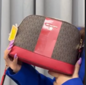 MICHAEL KORS 32H3GT9C7B JET SET CHARM LG DOME XBODY CRIMSON