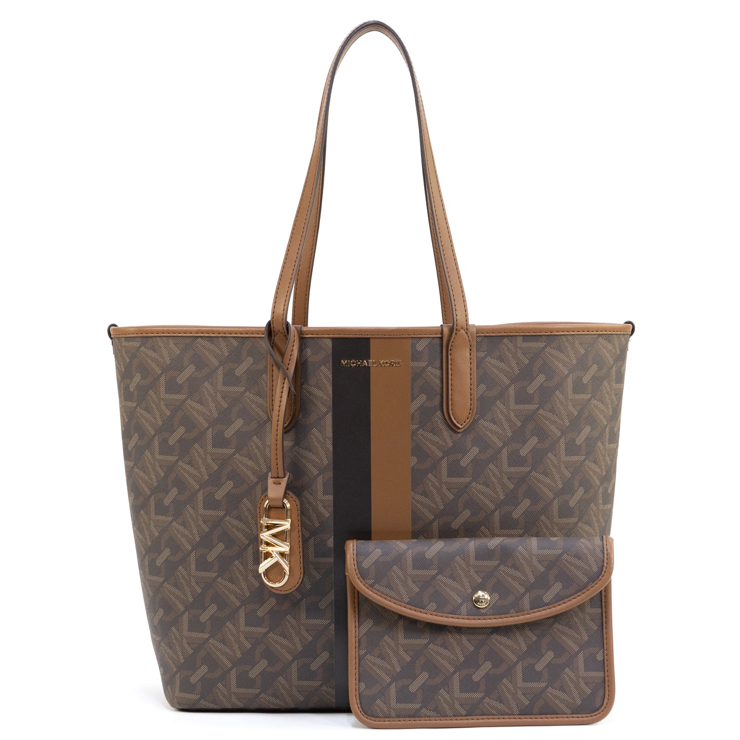 MICHAEL KORS 30H3GZAT7B ELIZA OPEN TOTE BROWN/LUGGAGE