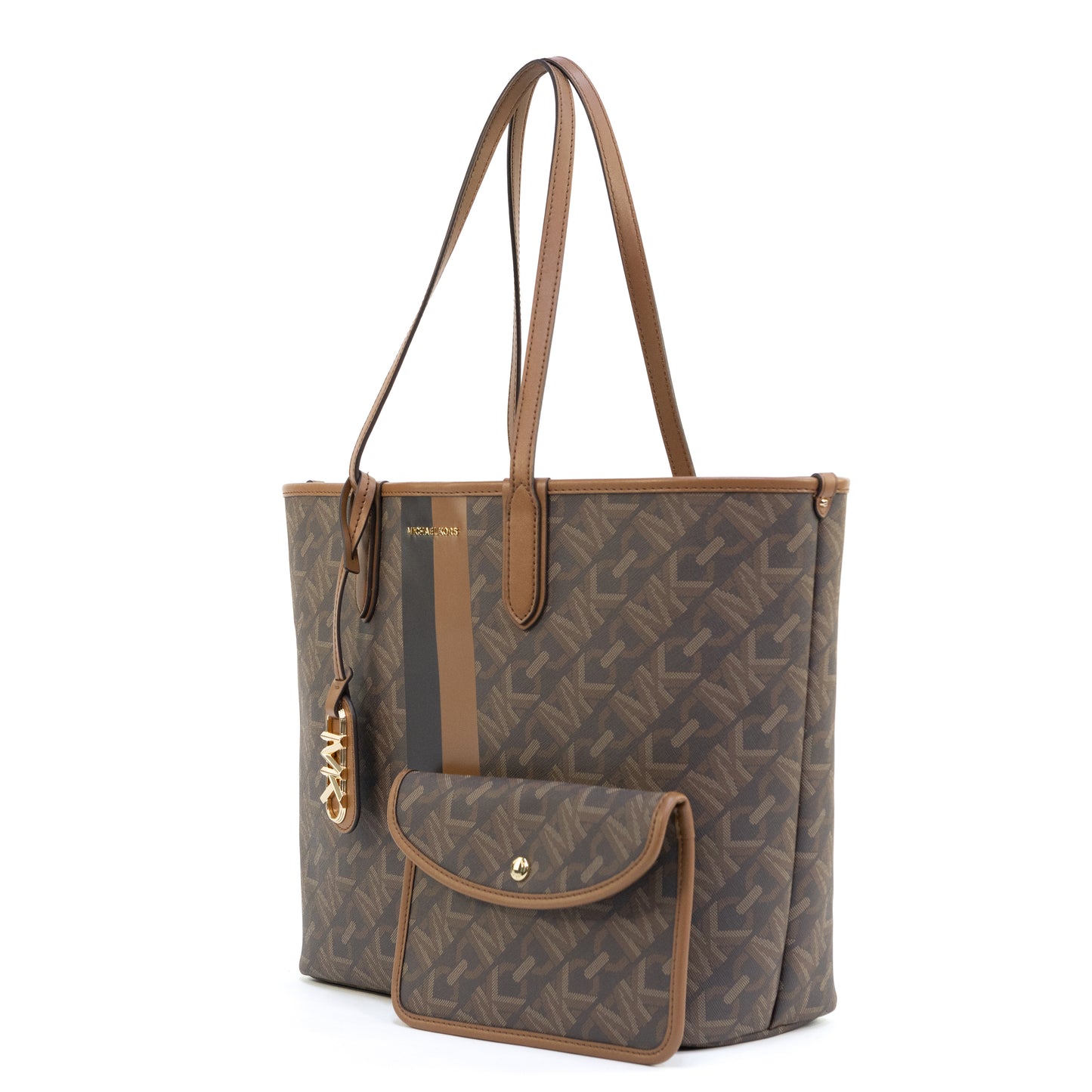 MICHAEL KORS 30H3GZAT7B ELIZA OPEN TOTE BROWN/LUGGAGE