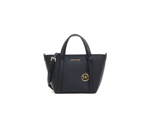 MICHAEL KORS 35R4G0CT1I PRATT SMALL TOTE MESSENGER BLACK