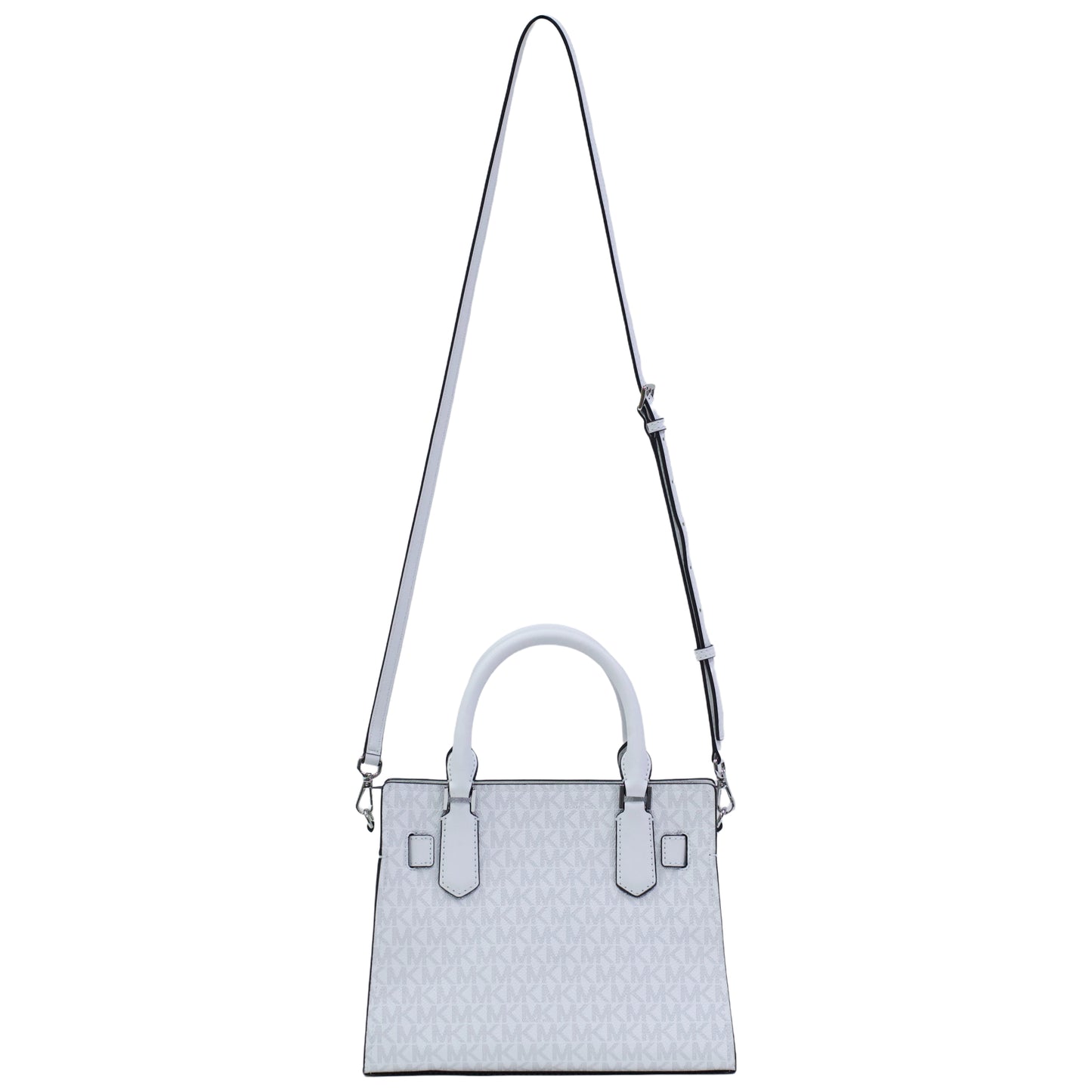 MICHAEL KORS 35T4SHMS1B HAMILTON SM SATCHEL OPTIC WHITE
