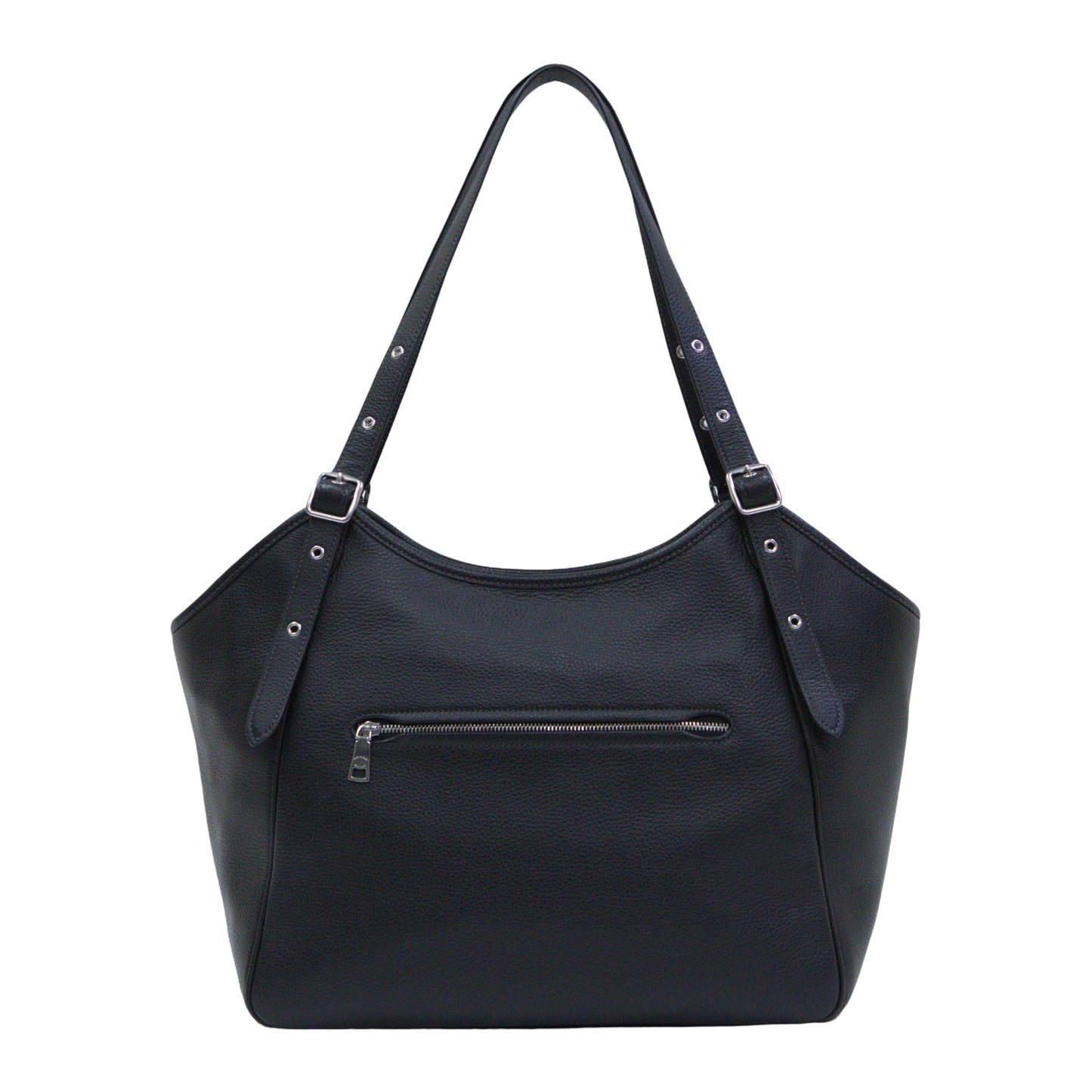 COACH CM074 PEBBLE LEATHER MEADOW SHOULDER BAG BLACK