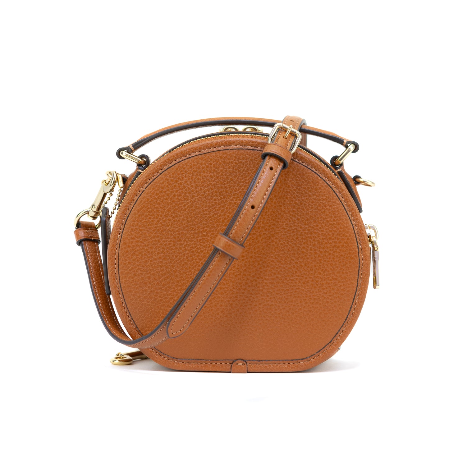 Coach Women's Canteen Crossbody Bag Refined Pebble Leather - Sunset