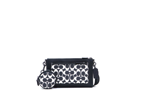 COACH CP192 HOLDEN CROSSBODY QBL77 QB/BLACK/CHALK