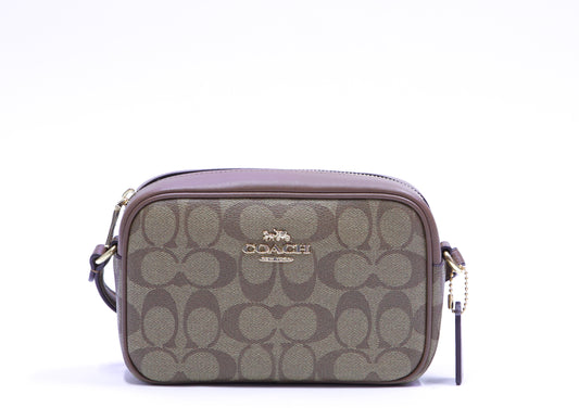 COACH CQ874 IME74 MINI JAIME CAMERA BAG KHAKI/SADDLE 2