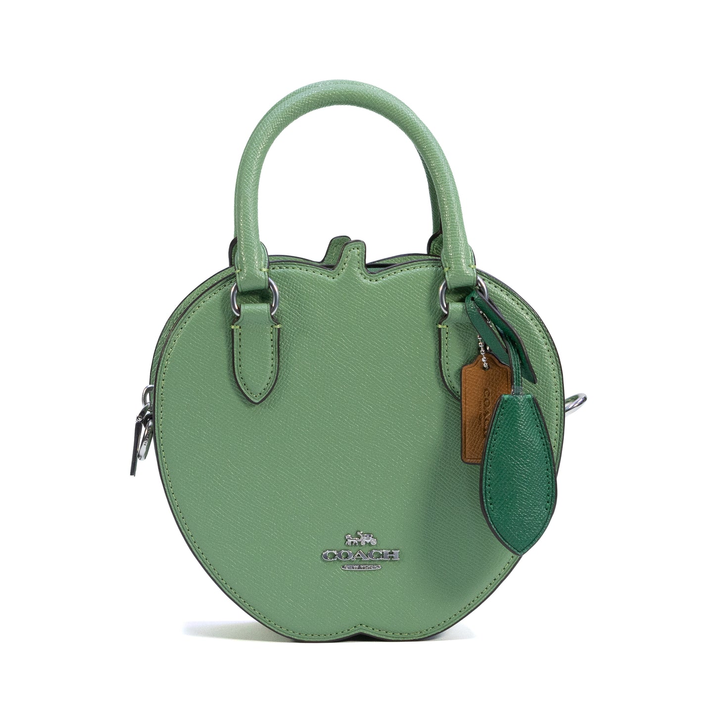 COACH CR250 CROSSGRAIN APPLE CROSSBODY SOFT GREEN