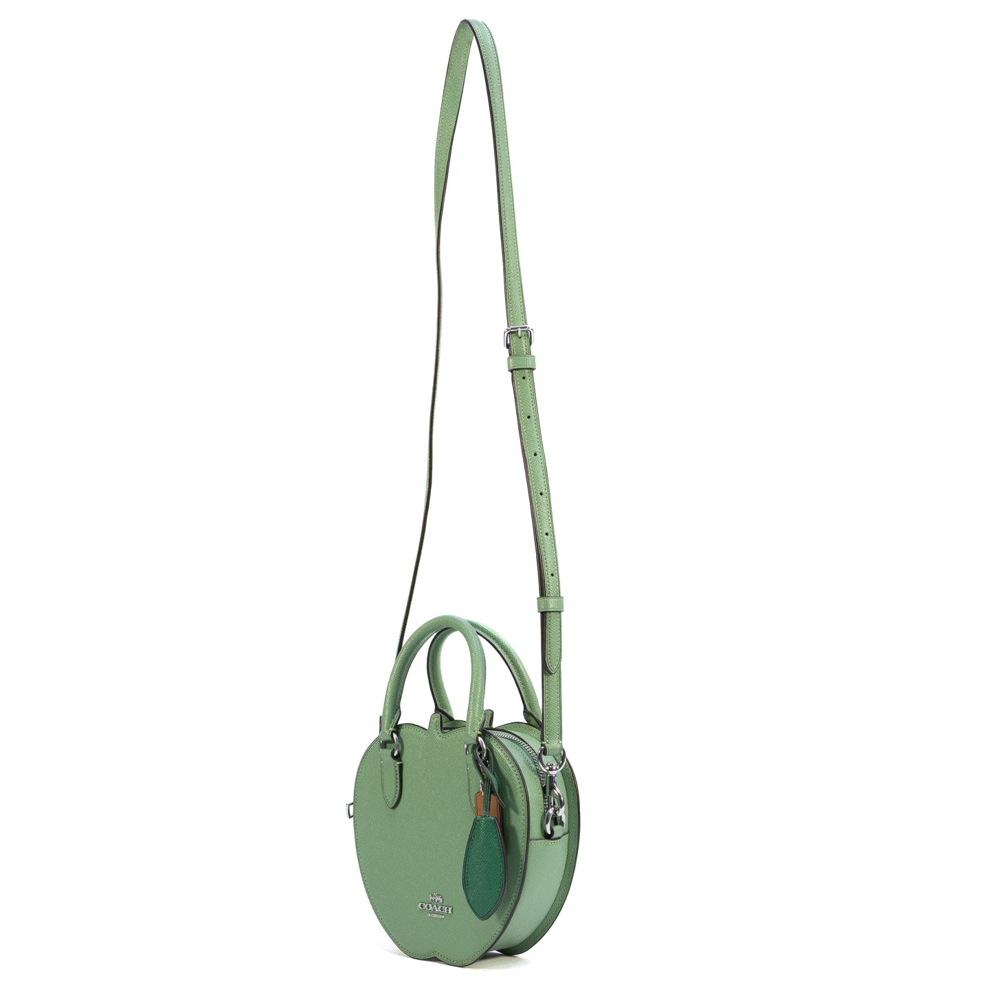 COACH CR250 CROSSGRAIN APPLE CROSSBODY SOFT GREEN