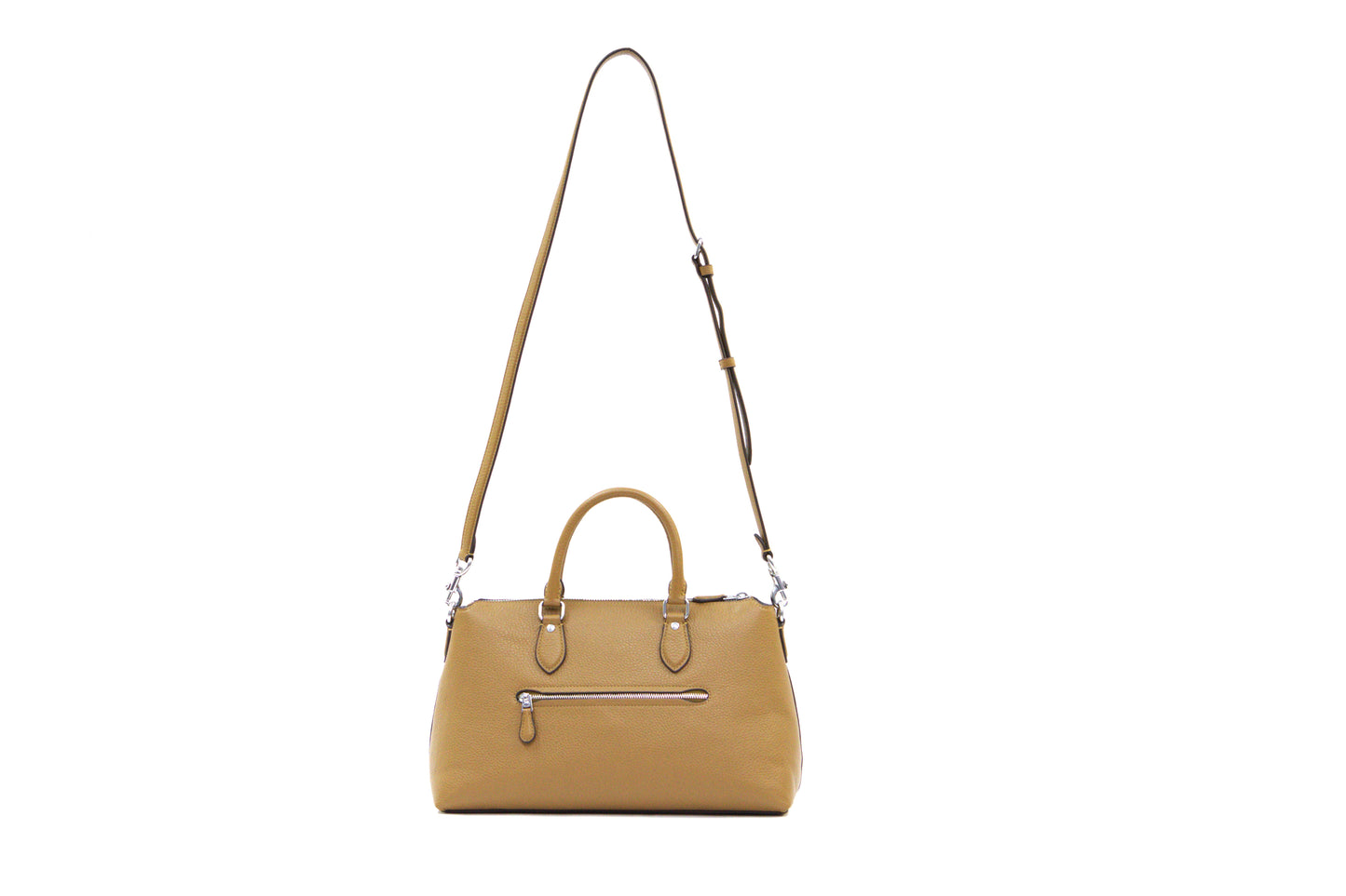 COACH CR156 REFINED PEBBLED LEATHER GEORGIA SATCHEL CROSSBODY LIGHT SADDLE