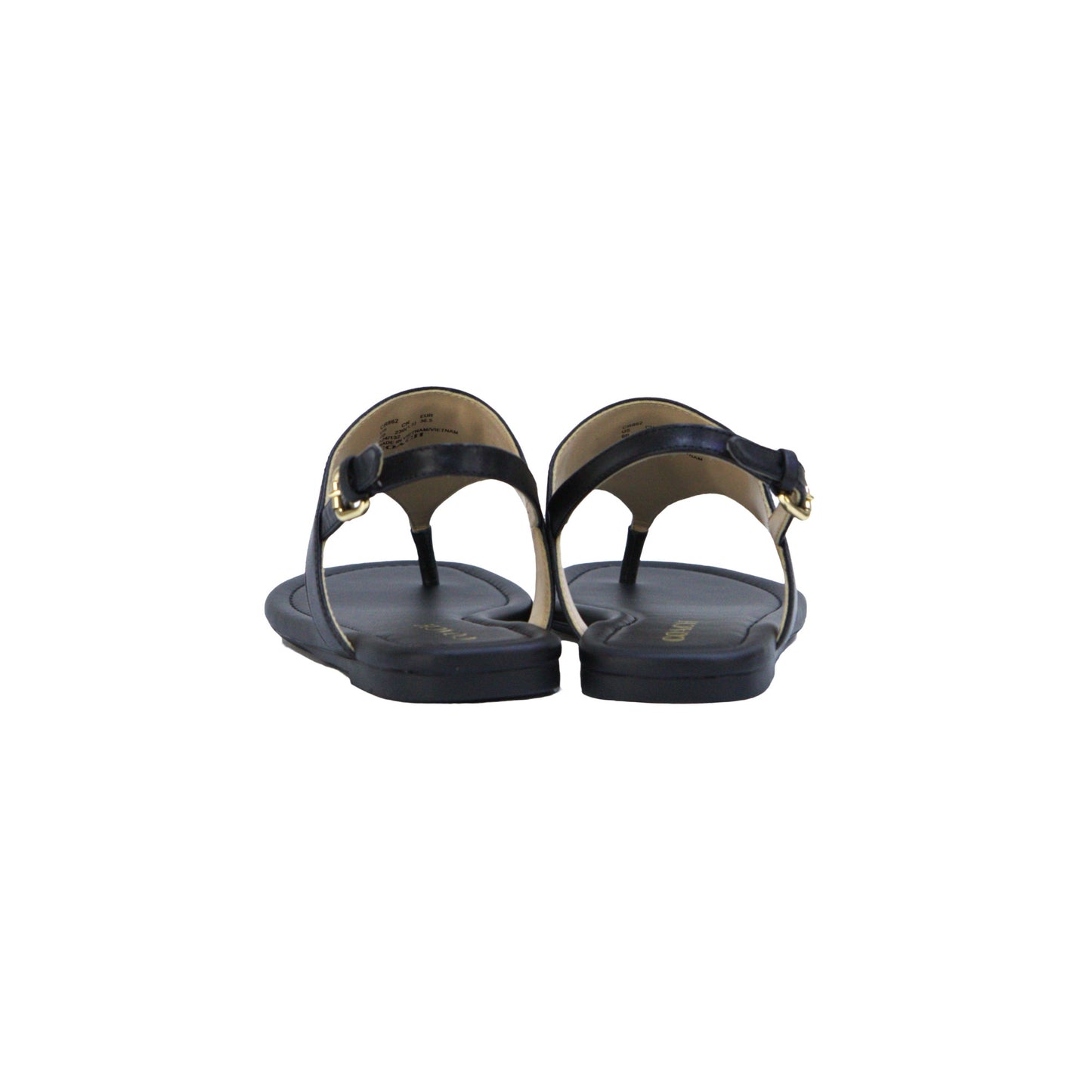 COACH CR862 JORDIN LTHR SANDAL US 6 BLACK