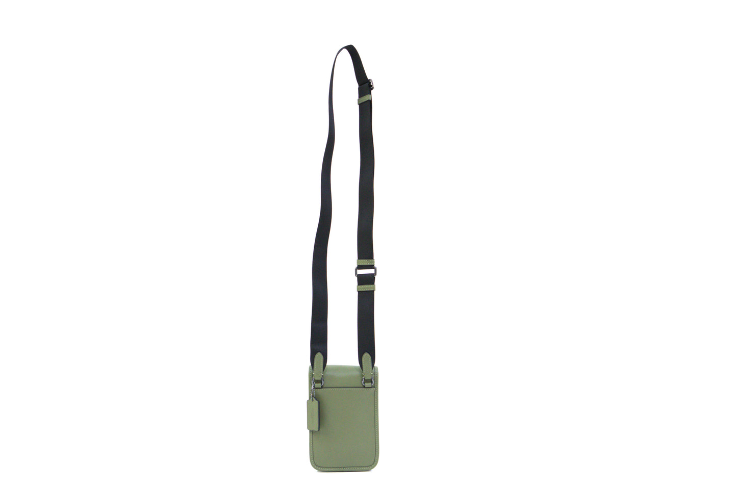 COACH CT886 RACER PHONE CROSSBODY LTH MILITARY GREEN